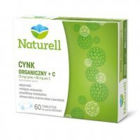 Naturell Cynk 15mg + witamina C 80mg, 60 tabletek do ssania