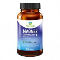Naturell, Magnez Organiczny+, 50 kapsułek