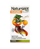 Natursept Med Kaszel, lizaki powyżej 3 roku, smak pomarańczowy, 6 sztuk