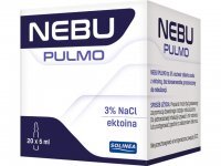 Nebu Pulmo 3% hipertoniczny roztwór do inhalacji z ektoiną, 20 ampułek po 5ml