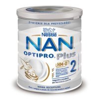 NESTLE NAN OPTIPRO Plus 2 HM-O, mleko modyfikowane po 6 miesiącu, 800g