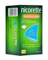 Nicorette FreshFruit Gum 4mg, 105 sztuk