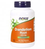 Now, Dandelion Root - Korzeń mniszka lekarskiego 500 mg, 100 kapsułka