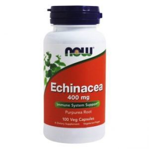 Now Foods, Echinacea 400 mg, jeżówka purpurowa, 100 kapsułek wegetariańskich