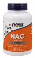 Now Foods, NAC N-acetylocysteina 1000mg, 120 tabletek