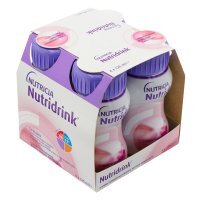 Nutridrink, preparat odżywczy, smak truskawkowy, 4 x 125 ml
