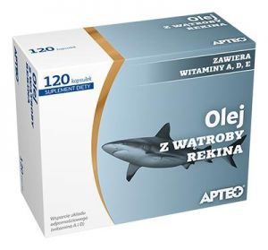 Olej z wątroby rekina, Apteo, 120 kapsułek