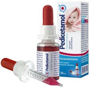 Pedicetamol 100mg/ml, roztwór doustny, dla dzieci i niemowląt od urodzenia, 30ml