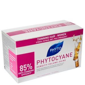 Phyto Phytocyane, rewitalizujące serum przeciw wypadaniu włosów u kobiet w ampułkach, 12x7,5ml