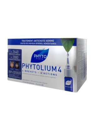 PHYTO Phytolium, koncentrat przeciw wypadaniu włosów - wypadanie włosów typu męskiego, 12x3,5ml