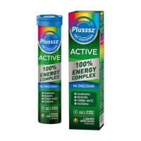 Plusssz Active 100% Energy Complex, tabletki musujące, 20 sztuk