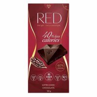 Red Delight, Czekolada gorzka o zmniejszonej wartości energetycznej, 60% kakao, 100g