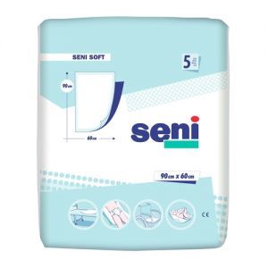 Seni Soft, podkłady higieniczne 90 cm x 170 cm, 5 sztuk sztuk