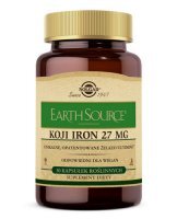 Solgar Earth Source Koji Iron, żelazo 27 mg, 30 kapsułek roślinnych