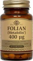 Solgar, Folian - metylowany kwas foliowy 400µg, 50 tabletek