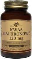 Solgar, Kwas hialuronowy 120 mg, 30 tabletek