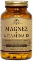 Solgar, Magnez z witaminą B6, 100 tabletek
