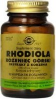Solgar, Rhodiola Różeniec Górski, ekstrakt z korzenia, 60 kapsułek
