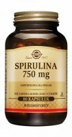 Solgar, Spirulina 750 mg, 80 kapsułek