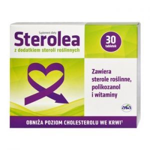 Sterolea - naturalnie obniża cholesterol, 30 tabletek