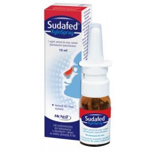 Sudafed XyloSpray 1 mg/ml, aerozol do nosa, roztwór, 10 ml