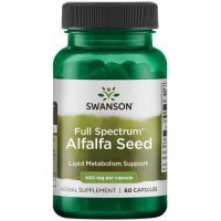 Swanson, Alfalfa Seed, lucerna siewna, 60 kapsułek