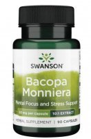 Swanson, Bacopa Monniera 50 mg, 10:1 extract, 90 kapsułek
