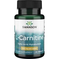 Swanson L-Carnitine, L-karnityna, 30 tabletek