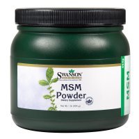 Swanson MSM - siarka organiczna, elastyczne stawy, zdrowe włosy, proszek 454 g