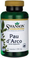 Swanson, Pau d'Arco 500 mg, 100 kapsułek