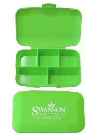 Swanson, Pudełko do dawkowania leków, Pill Box, 5-komorowa - 1 sztuka