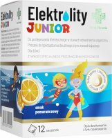 Świat Zdrowia, Elektrolity Junior o smaku pomarańczowym od 1 roku życia, 12 saszetek