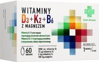 Świat Zdrowia, Witamina D3+K2+B6 z magnezem, 60 tabletek
