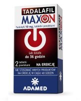 Tadalafil Maxon 10mg,  2 tabletki powlekane