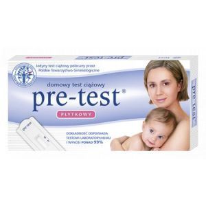 Test ciążowy PRE-TEST płytkowy, 1 sztuka