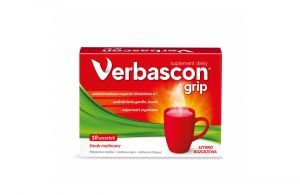 Verbascon Grip, na przeziębienie,10 saszetek