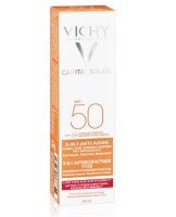 Vichy, Capital Soleil - Krem przeciwstarzeniowy do twarzy 3w1 SPF50, 50ml